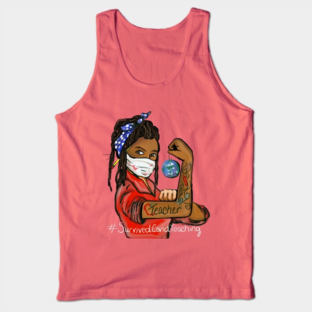 Teacher Covid shirt Tank Top by Pammyj